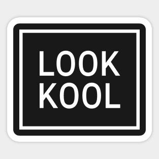 LOOK KOOL | Vaporwave Aesthetic T-Shirt Sticker